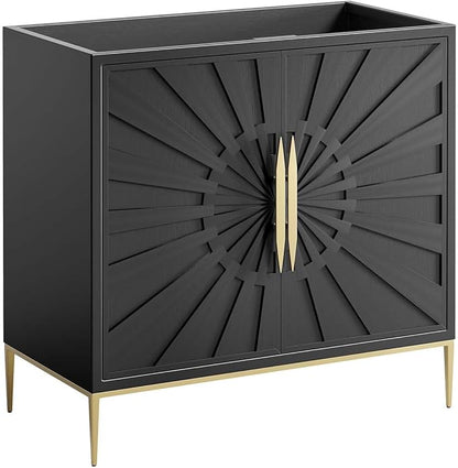 Modway Awaken Bathroom Vanity Cabinet, 36", Black