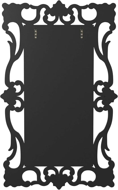 Howard Elliott Collection Large Rebecca Rectangular Venetian Wall Hanging Mirror, Antique Accent Design with Mirrored Frame, Wall Mirror for Home, Living Room, Entryway and Bathroom, 47 x 29 Inch