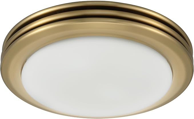 Good Housekeeping Yorkshire (90058) Decorative 80 CFM 2.5 Sones Bathroom Ventilation Exhaust Fan, Satin Brass