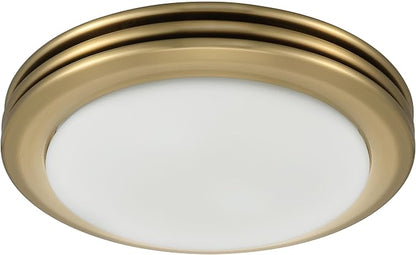 Good Housekeeping Yorkshire (90058) Decorative 80 CFM 2.5 Sones Bathroom Ventilation Exhaust Fan, Satin Brass