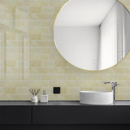 STICKGOO 10-Sheet Subway Tile Peel and Stick Backsplash, Self Adhesive Vinyl Wall Tiles, Stick on Backsplash for Kitchen and Bathroom(Thicker Design)