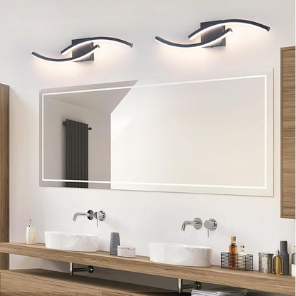 23.62 inch Vanity Light for Bathroom Lighting Fixtures Over Mirror Black Dimmable 5CCT Vanity Lighting Fixture Modern Bathroom Vanity Light 23 Inch Modern Wall lamp