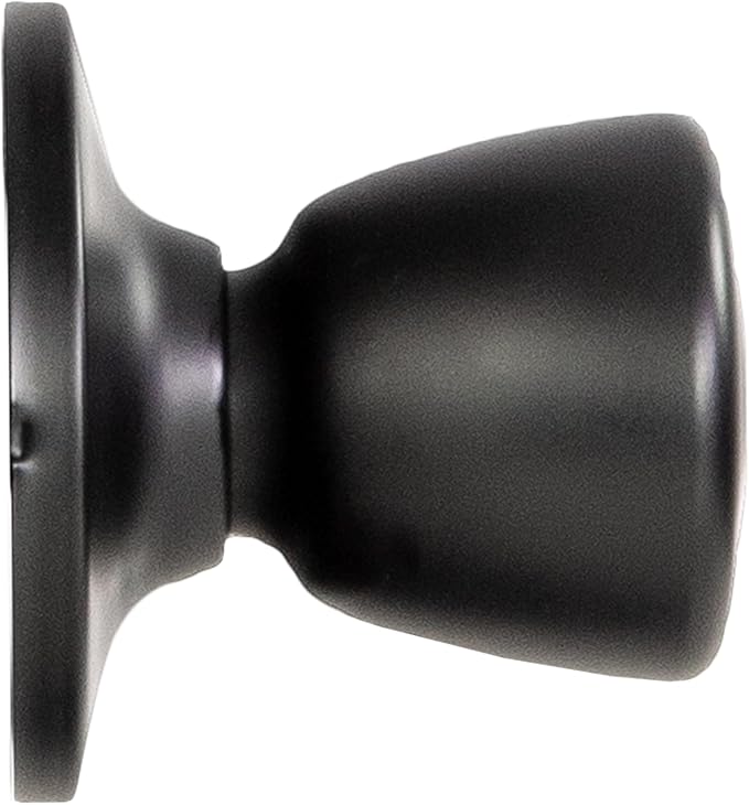 Design House Terrace Non-Turning One-Sided Dummy Door Knob, Matte Black, 728386-MB