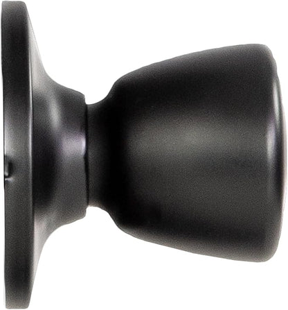 Design House Terrace Non-Turning One-Sided Dummy Door Knob, Matte Black, 728386-MB