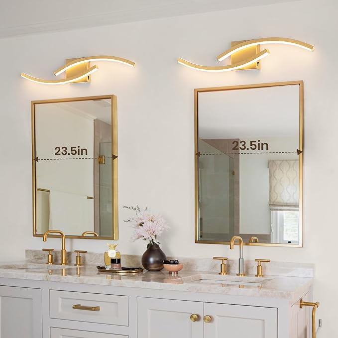 23.62 inch Vanity Light for Bathroom Lighting Fixtures Over Mirror Dimmable 5CCT Vanity Lighting Fixture Modern Bathroom Vanity Light Modern Wall lamp