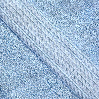 SUPERIOR Egyptian Cotton Plush & Absorbent, Hand Towel Set of 4, Light Blue