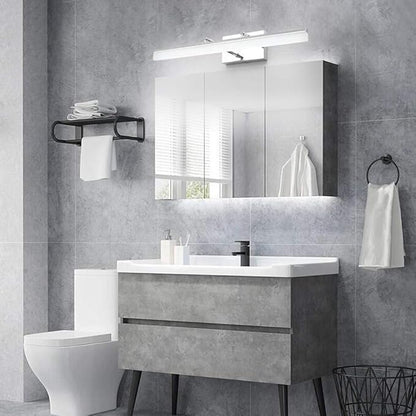 Aipsun 24 inch Modern LED Vanity Lights Adjustable Bathroom Vanity Light Fixtures Chrome Bathroom Light Fixture Over Mirror 5500K