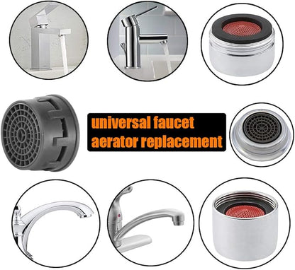 JQK Faucet Areator, 4.75 GPM Insert Aerators 10 Pack Replacement Parts Only Work for Bathroom Sink Faucets, FAG-P10