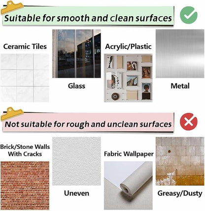 36Pcs 9 Styles Mediterranean Peel and Stick Tile 4 x 4 Inch Decorative Tile Stickers Square Flower Pattern Waterproof PVC Decals for Kitchen Bathroom Backsplash Furniture DIY Home Decor
