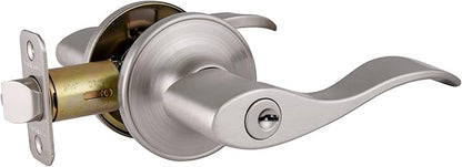 Design House 700500 Springdale Keyed Entry Door Lever Satin Nickel