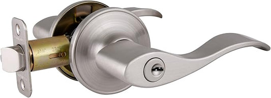 Design House 700500 Springdale Keyed Entry Door Lever Satin Nickel
