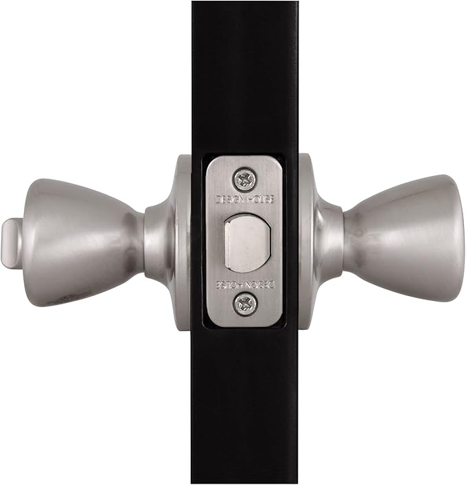 Design House 781906 Tulip Privacy Bed and Bath Door Knob Satin Nickel