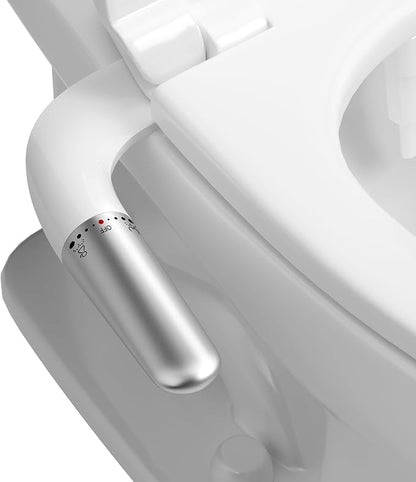 hansrapo Ultra-Slim Bidet Attachment for Toilet, Dual mode Fresh Water Bidet with Self-Cleaning Nozzle, One-Handle Pressure Control, Quick-Release Design, Non-Electric Bidet Seat Attachment
