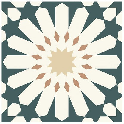 MORCART 40PCS 7.87" x 7.87" Peel and Stick Floor Tile, Green Floral Look | Self-Adhesive DIY Vinyl Flooring, Removable and Waterproof Tile Sticker for Bathroom, Kitchen, Wall, Bedroom, Stairs
