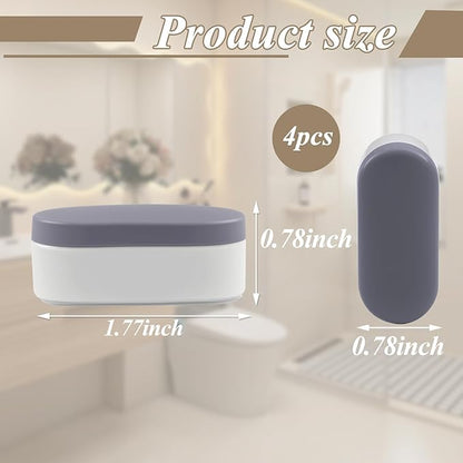 Universal Toilet Seat Bumpers, Suitable for Bidet Kits, 4 Pack Toilet Seat Spacers, Compatible with Most Toilet Models, Equipped with Durable Adhesive