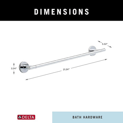 Delta 75918 Trinsic 18 in. Wall Mount Towel Bar Bath Hardware Accessory in Polished Chrome