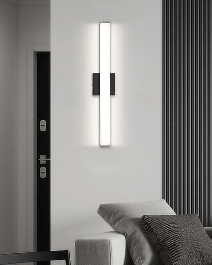 LED Bathroom Vanity Light Fixtures 24in Matte Black,Dimmable18W 4000K Natural White Square Wall Fixture, Modern Lighting for Over Mirror, Damp Rated