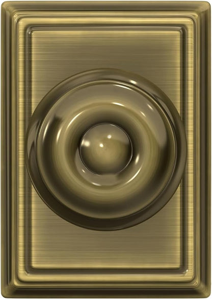SCHLAGE F10GEO609ADD Addison Collection Georgian Passage Knob, Antique Brass