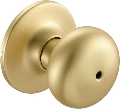 Design House 726968 Cambridge Privacy Bed and Bath Door Knob Satin Gold