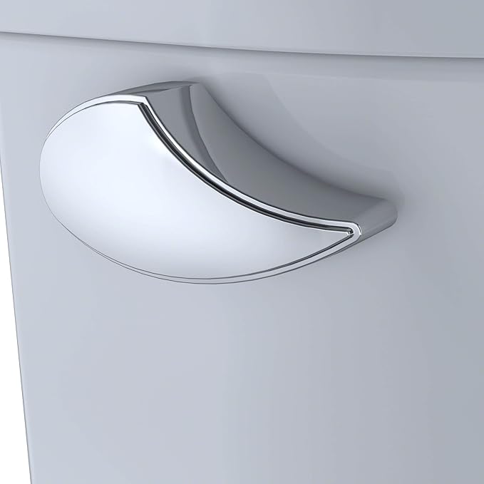 TOTO® EntradaTM Two-Piece Round 1.28 GPF Universal Height Toilet, Cotton White - CST243EF#01