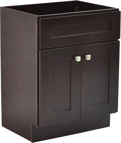 Design House Brookings Bathroom Vanity, 24", Espresso | Adjustable Hinges, Freestanding, Contemporary/Modern, Wood, Bath, 586974