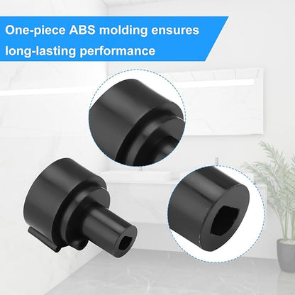 BOXOB 2pcs Replacement Knob for Brondell, Sturdy ABS Plastic Non Electric Bidet Knob Fitting, Black, 1.31 inches (L) x 0.47 inches (W)