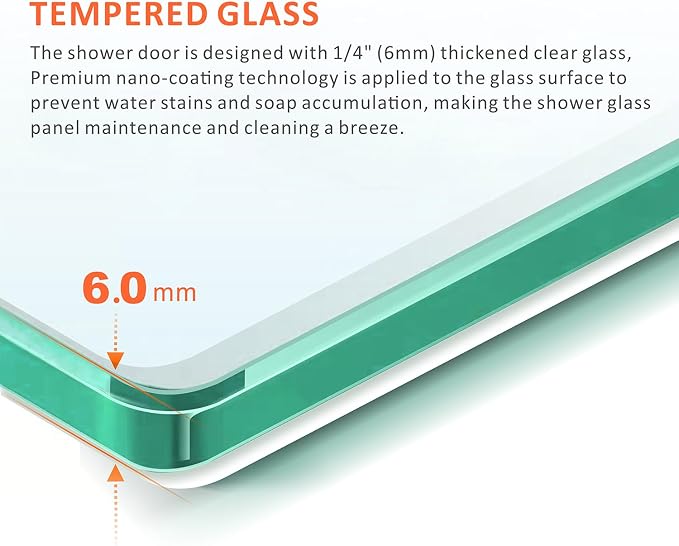 Bathtub Glass Shower Door,56-60 inch W x 57 inch Matte Black Shower Doors with 1/4 inch Clear Tempered Glass,Double Sliding Semi-Frameless Bypass Tub Doors with Stainless Steel Handles