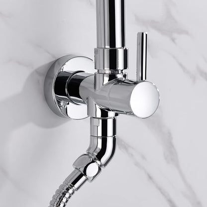 SUMERAIN Retrofit Rain Shower Heads System, Chrome Finish | Brass, 9 Inches Shower Head, 2.5GPM, Easy DIY Installation for Remodel, Adjustable Slide Bar