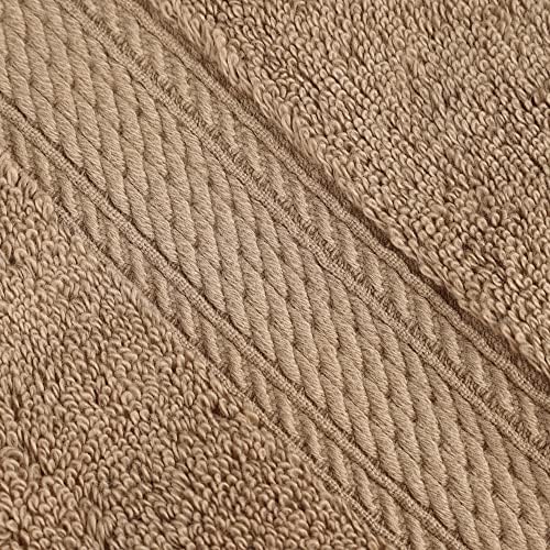 Superior Egyptian Cotton Plush & Absorbent, Hand Towel Set of 4, Latte