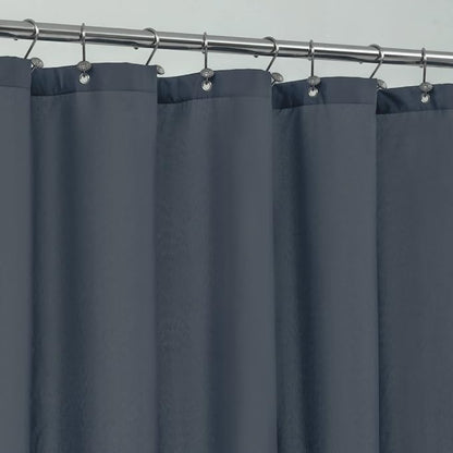 ALYVIA SPRING Extra Long Fabric Shower Curtain or Liner Stone Blue, 72x84 | 3 Magnets, Soft Cloth & Hotel Quality, Machine Washable, Light-Weight, Extra Long Size