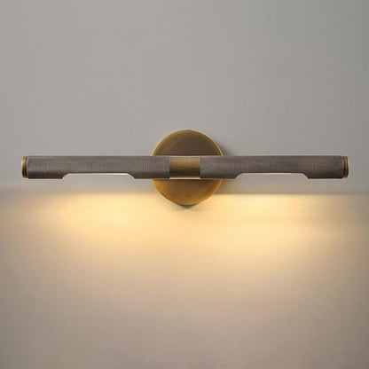 Museum Gallery Bathroom Picture Light - 19 Inch Long Bronze Brass Dimmable Hardwired Wall Sconces with E12 Bulb - Frame Pictures Art Deco Sconce Lights for Painting Photo Artwork Library Vanity Over