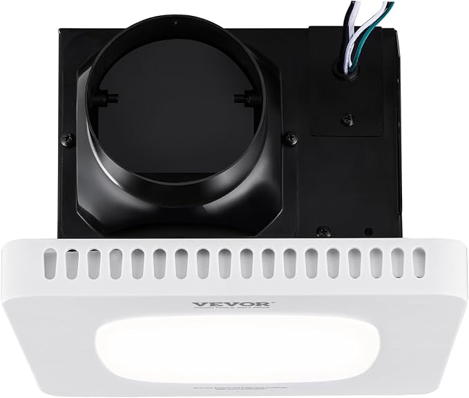 VEVOR Bathroom Exhaust Fan 80 CFM - High-Efficiency Ventilation with All-Copper Motor, 1.5 Sones Low Noise, Remote Control, Energy-Saving Ceiling Fan (Attic Access Required)