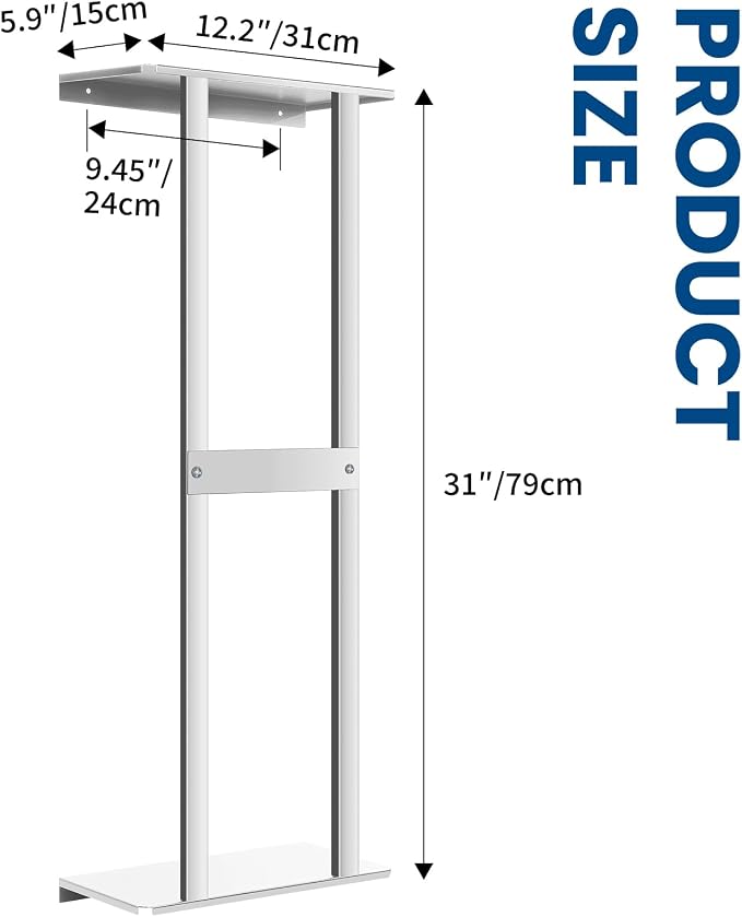 Bathroom Towel Storage Rack, Wall Mounted Bathroom Towel Rack | 30 inch Heavy Duty 6 Large Towels, Wall Mounted Towel Rack for Rolled Towels, Silver
