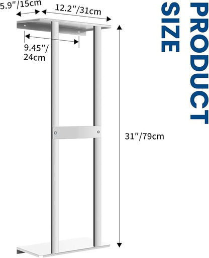 Bathroom Towel Storage Rack, Wall Mounted Bathroom Towel Rack | 30 inch Heavy Duty 6 Large Towels, Wall Mounted Towel Rack for Rolled Towels, Silver