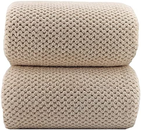 YTYC 39x78 Bath Sheets,Towels for Bathroom,Beige,2-Pieces