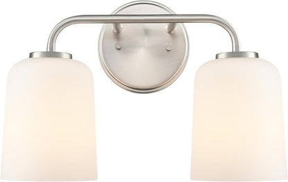 ML Lighting 214202-BN Laphia 14" Wide 2-Light Vanity - Brushed Nickel