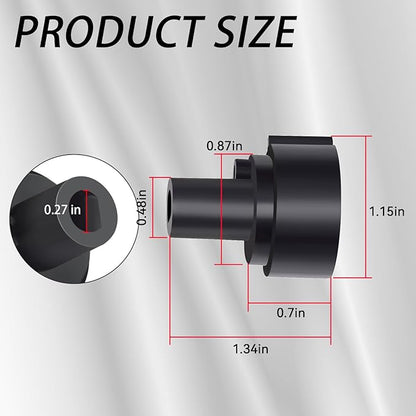 Replacement Knob(1PCS) Compatible with Brondell Bidet Toilet Seat Non-Electric Bidet(For the center plastic section only) - Black
