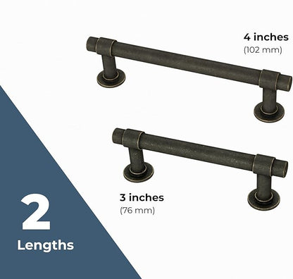 Franklin Brass Francisco (10-Pack) Cabinet Handles 4" Hole Center Pulls | Warm Chestnut Hardware Kitchen Door, Drawers, Dressers, Furniture P29617K-WCN-B