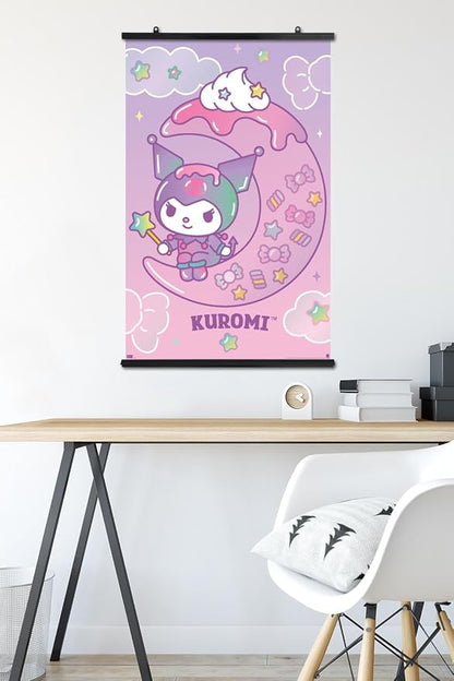 Trends International Hello Kitty and Friends: 24 Dreamland - Kuromi Wall Poster, 34L x 22.4W, Premium Poster & Clip Bundle