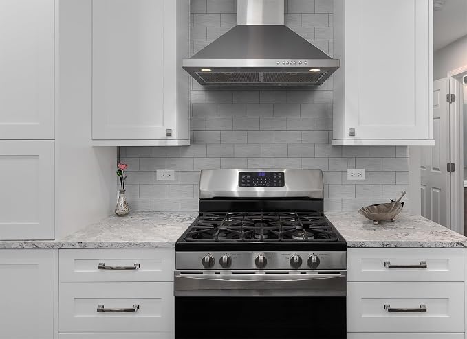 StyloVue 100 Pieces Peel and Stick Backsplash for Kitchen, 3" x 6" PVC Subway Tile Upgraded Brushed Stainless Backsplash Stick on Tile Elevate Kitchen, Bathroom, Fireplace,RV