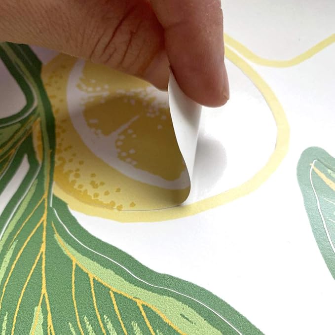 Tempaper Lemon Peel and Stick Wall Decals, Yellow & Green (20 ct.)