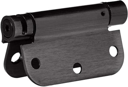 Amazon Basics Self-Closing Door Hinge, 3.5 Inch x 3.5 Inch, Oil-Rubbed Bronze, 1-Piece, Hardware Included