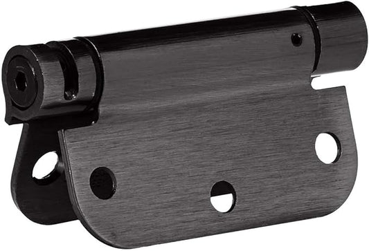 Amazon Basics Self-Closing Door Hinge, 3.5 Inch x 3.5 Inch, Oil-Rubbed Bronze, 1-Piece, Hardware Included