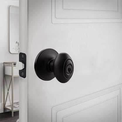 Design House 779199 Egg Keyed Entry Door Knob Matte Black