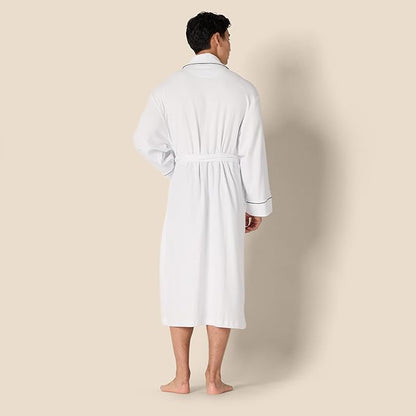 Amazon Essentials Men's Lightweight Cotton Waffle Bathrobe (Available in Big & Tall)
