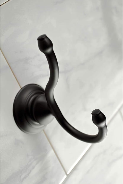 Kingston Brass BAHK2612478K Provence 5-Piece 18-Inch and 24-Inch Towel Bars Bathroom Accessory Set in Matte Black