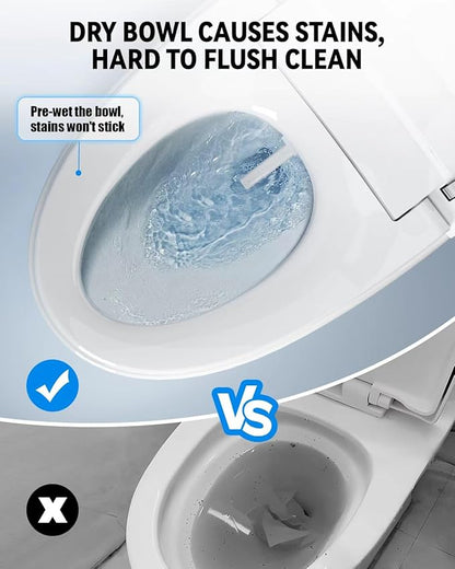 Smart Toilet with Bidet Built in, Elongated Japanese Toilet with Powerful Flusht, Heated Bidet ADA Comfort Height, Dryer, Deodorizer, Night Light