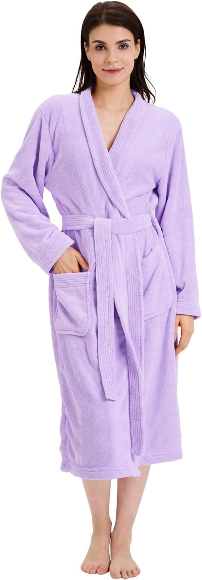 PJGGZ Towel Robe for Women – Soft Absorbent Kimono Bathrobe, Quick-Dry Spa Shower & Hotel Use
