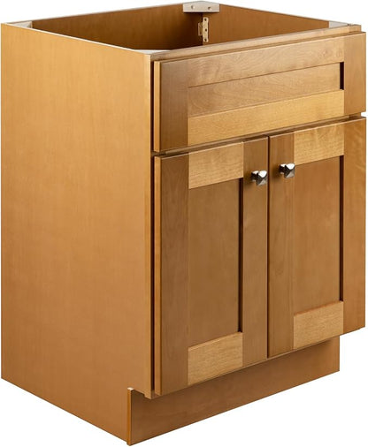 Design House Brookings Bathroom Vanity, 24", Modern Birch | Adjustable Hinges, Freestanding, Contemporary/Modern, Wood, Bath, 587113