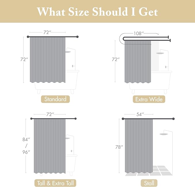 Madison Park Amherst Bathroom Shower Curtain Faux Silk Pieced Striped Modern Microfiber Bath Curtains, 72x72 Inches, Yellow